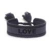 Handmade European Style Embroidered Love Bracelet with Tassels for Girls