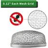 RVGUARD RV Flying Ect Screen, RV Furnace Vent Cover Bug Screen 2 Pack 2.8 X 1.3 Inch Stainless Steel Mesh With Tallation Tool And Silicone Rubber