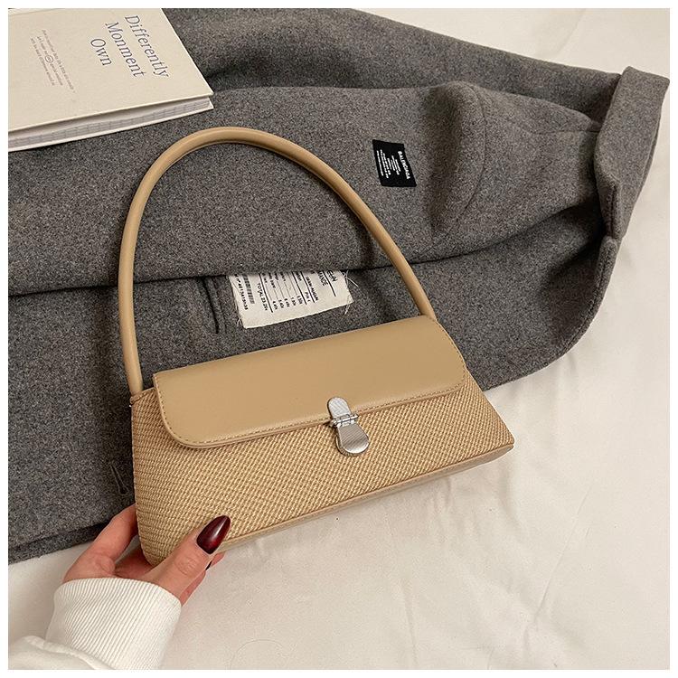 Retro small bag women's 2025 new trendy spring and summer retro French niche high-end single shoulder underarm bag method stick bag