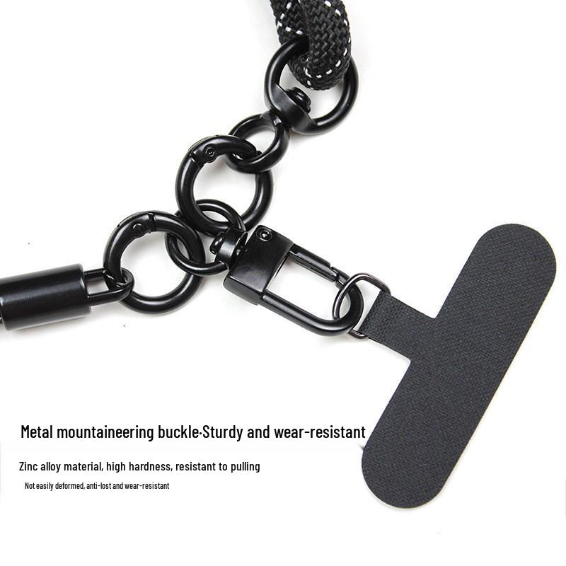 Customized Adjustable Phone Lanyard with Neck Strap & Metal Carabiner