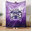 Sacramento Kings Print Flanelldecke Hohe Qualität Warm Gemütlich Decke für Alle Jahreszeiten Perfekt für Geschenke Heimdekoration