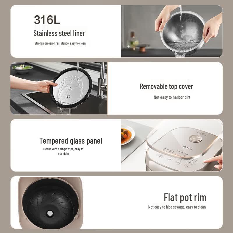 SUPOR 4L IH Stainless Steel Smart Rice Cooker