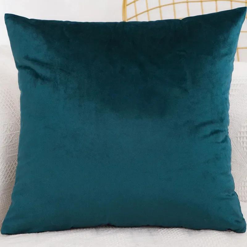 Bedroom Velvet Case Pillow Throw for Sofa Cover Square Pillowcase Cushion Decorative 40x40/45x45/50x50/30x50/55x55/60x60cm