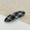 Korean Style Plaid Geometric Hair Clip - Retro BB Clip for Flyaway Hair