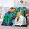1pc Johnny Halliday the King of French Rock blanket, al season lightweigh Poster blanket home office outdoor nap multifunc Poster blanketional blanket