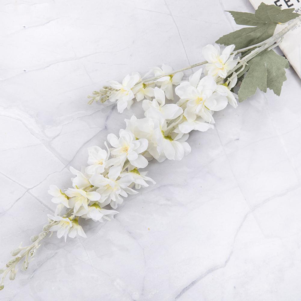 Fake Delphinium Flower Wedding Artificial Delphinium Fake Plants Wedding Bridle Bouquet Indoor Outdoor Home Kitchen Office Table