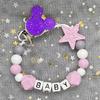 Baby Pacifier Clip Personalised Name Dummy Nipple Holder Chains Newborn Feeding Newborn Custom Pacifiers Clip Chew Teething Toys