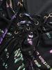 Rosegal  Plus Size Ombre Glitter Letters Print Lace Up Chain Backless Handkerchief Asymmetric Tank Top
