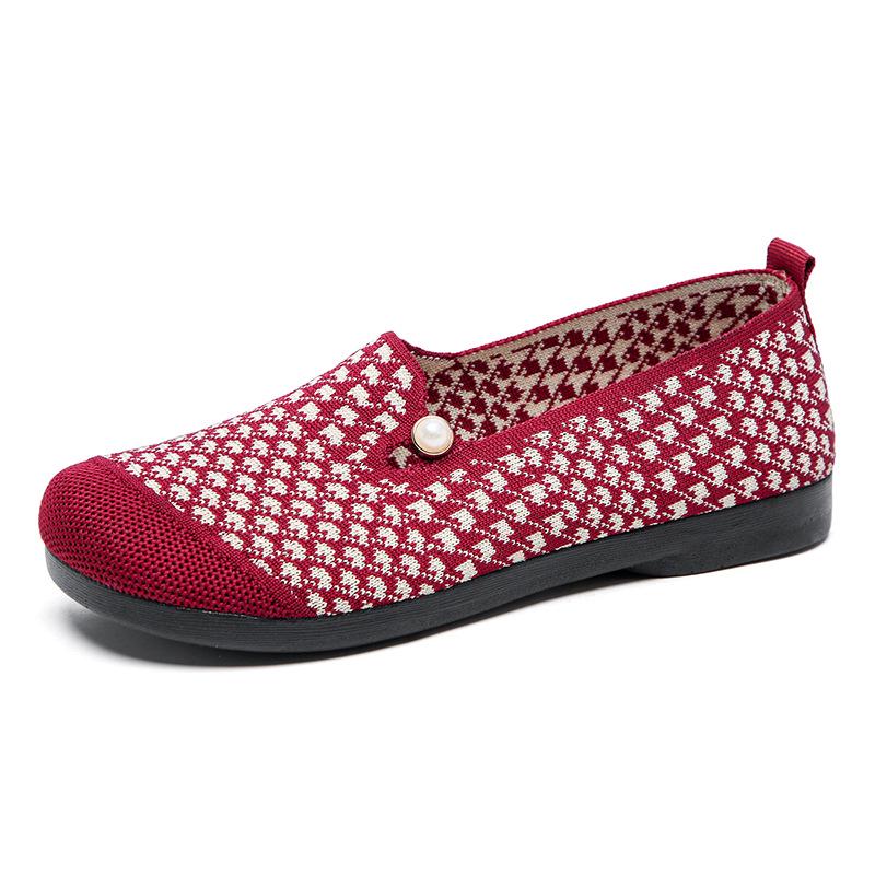 Women's Retro Soft Sole Non-slip Flat Shoes - Comfortable Spring/Autumn Casual Shoes for Middle-aged & Elderly