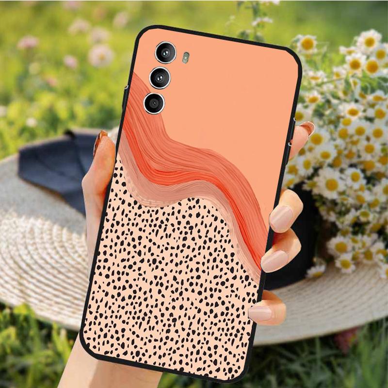 

Phone Case For Motorola Edge 50 40 Pro 50 40 30 Ultra Neo Fusion Moto G84 G54 G24 G53 G72 G60 Pink Leopard Moto Edge 50 Neo