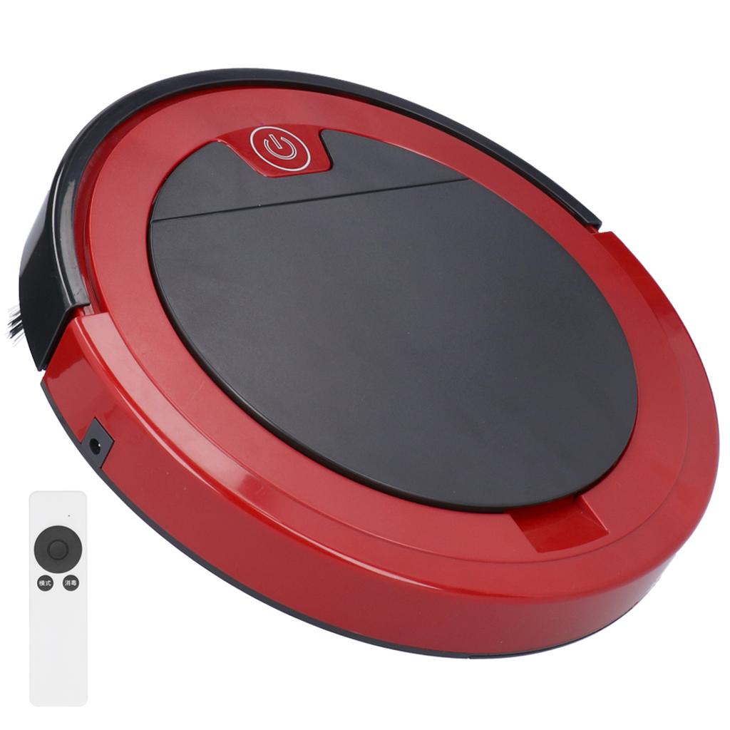 Intelligente Fernbedienung USB wiederaufladbare Boden Staub Kehrroboter DC5V rot