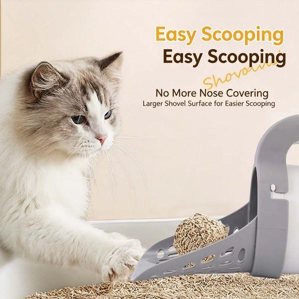 All-in-One Cat Litter Scoop Durable Cat Litter Shovel Pet Supplies Cat Poop Scooper Cat Litter Box
