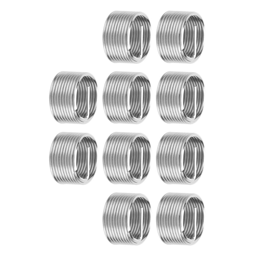 10Pcs Wire Thread Insert Screw Bushing Coiled Threaded Expansion Conversion Tool M18x1.5x1D