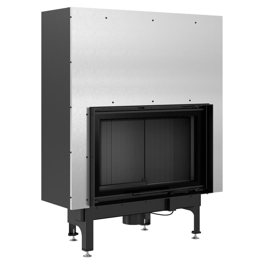 Stahlkamin KRATKI NADIA 12 kW Ø 200 Lift-up schwarz thermotec