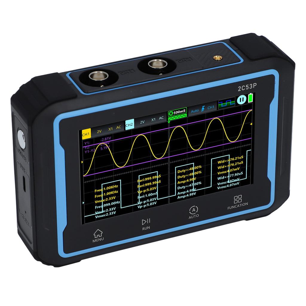 3 in 1 Handheld Oscilloscope Multimeter 50MHz 250Ms s 19999 Counts Oscilloscope Multimeter Signal Generator