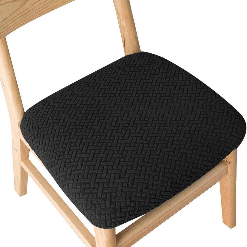 Universal Elastic Chair Cover: Four Seasons, Solid Color, Thickened, Simple Design for Home or Restaurant.