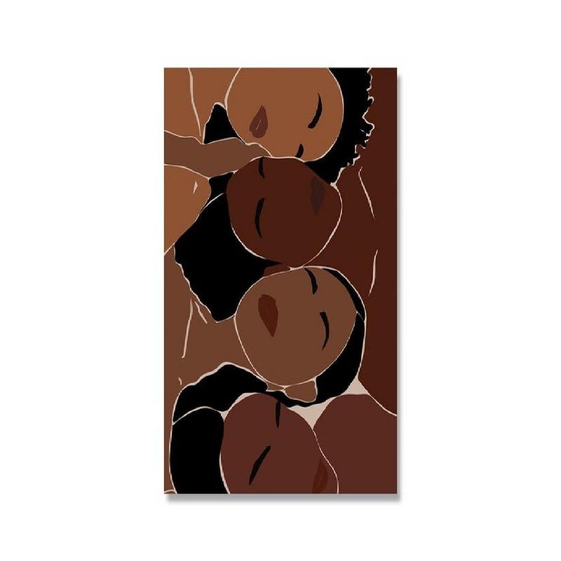 Africa Boho Queen Black Woman Hand Nordic Poster  Print  Abstract Canvas Wall Art for Living Room  Decorative Wall Pictures