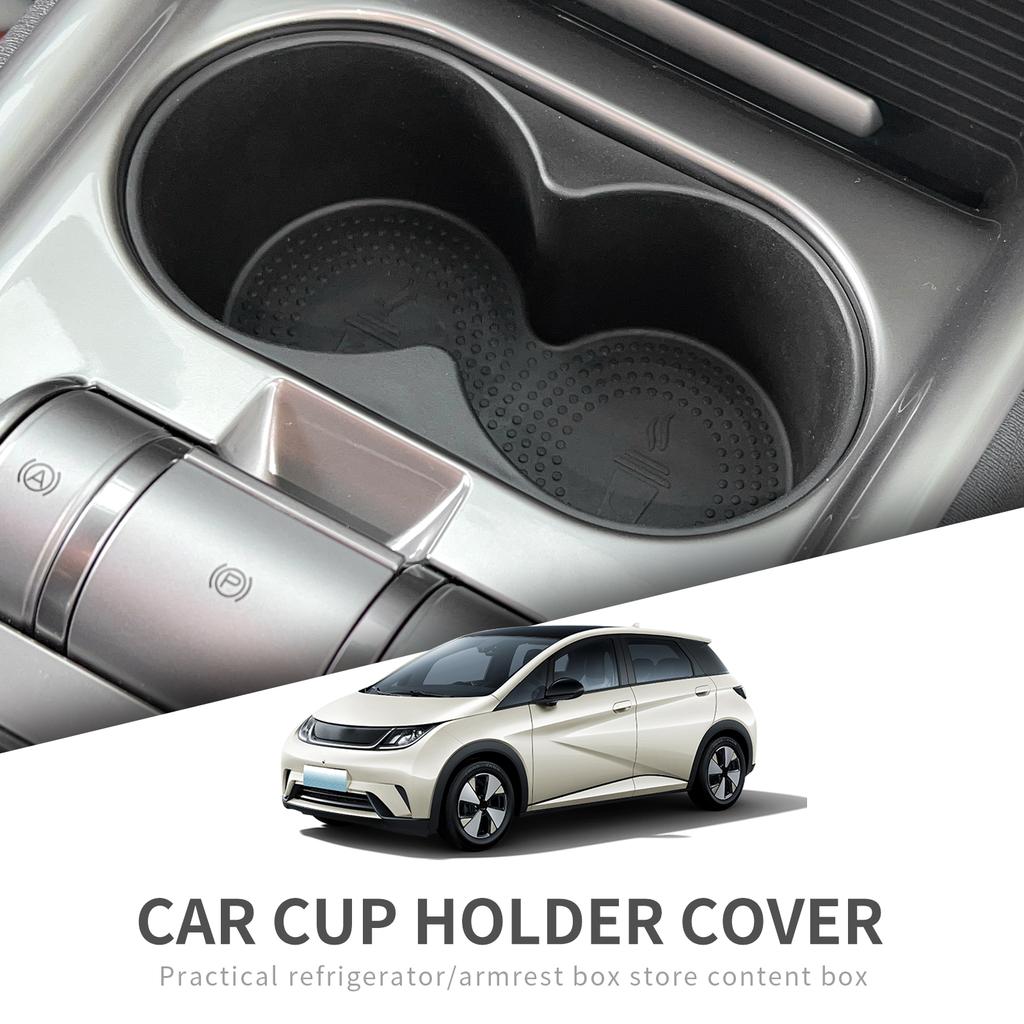 for BYD Dolphin Cup Holder Storage Box Shock-Absorbing Central Armrest Cup Tray TPE Tidying