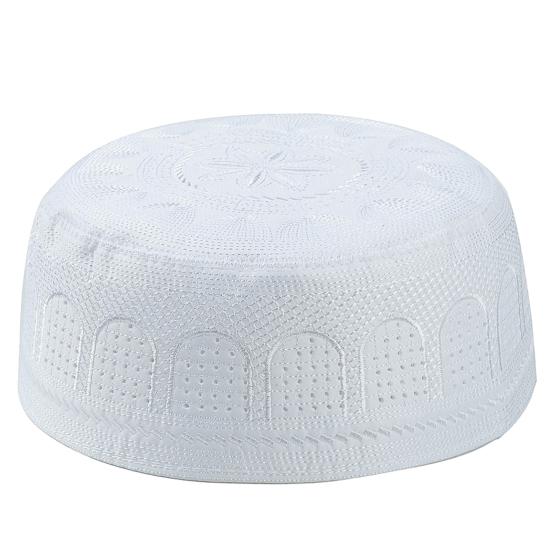 Embroidery Hat Exquisite Comfortable to Wear Polyester Cotton Ethnic Embroidery Beanie for Daily Life