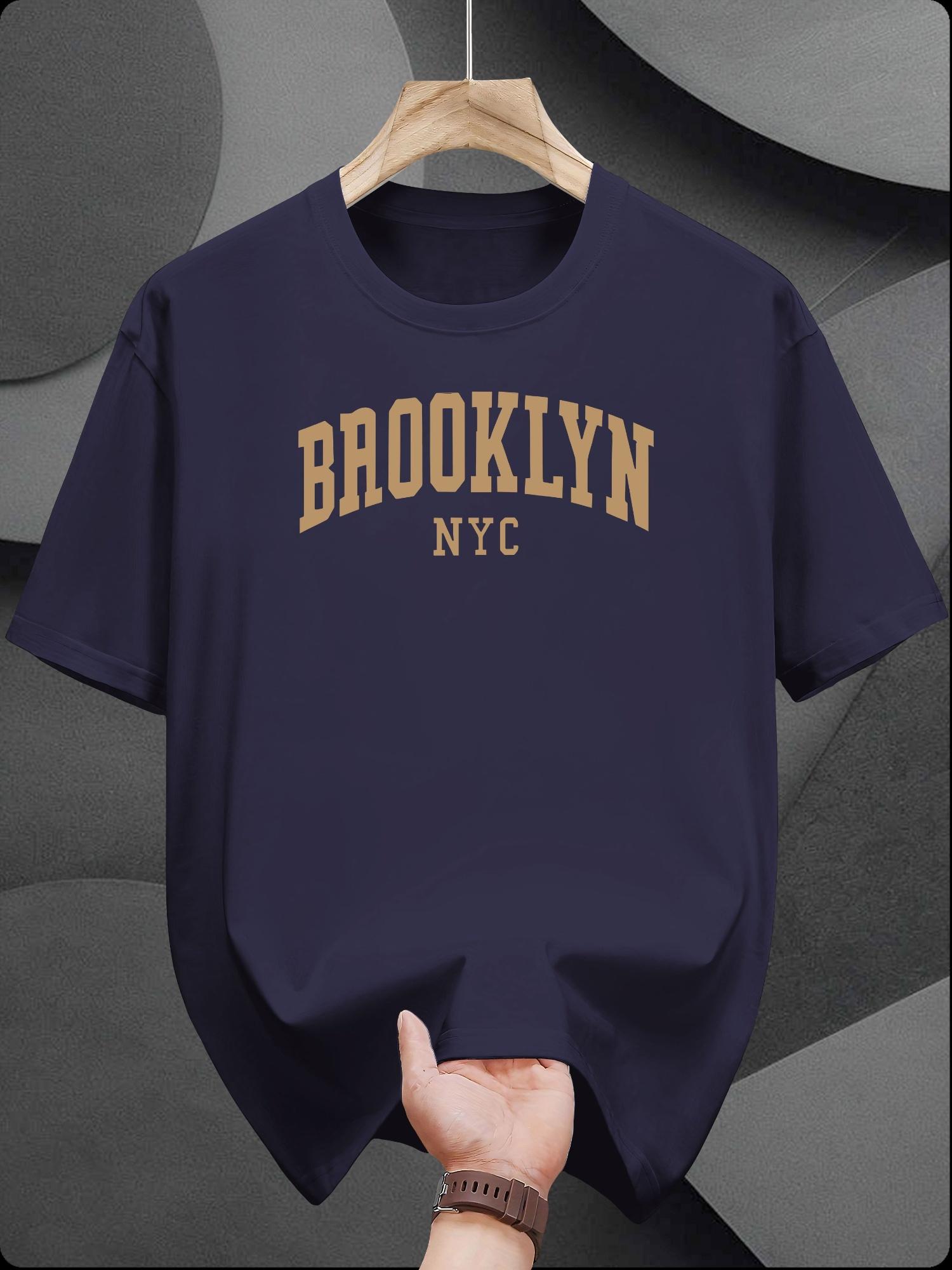 Casual Short Sleeve T-shirt - Brooklyn NYC Graphic Print S