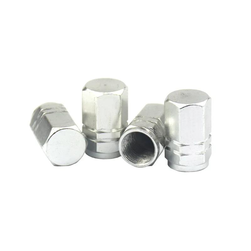 4Pcs Aluminum Alloy Car Wheel Tire Valve Caps Tyre Covers Air Valve Tire Rim Stem Dust-Proof Covers Motorcycles Auto Accessories