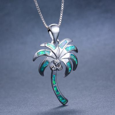 Fashionable Coconut Tree Shaped Pendant Necklace