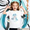 Hatsune Miku Anime Future Peripheral Collaboration Pure Cotton COS Anime Cartoon Printed Boy and Girl New Casual Tshirt