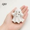 Spooky Home Decor Halloween Ghost Figurine, 3D Printed Cute Face Statue, Desk Accessories Tabletop Ornament for Shelf, Desk, Party Indoor Accents