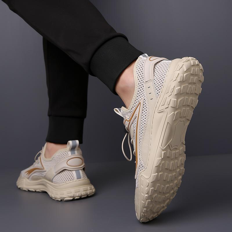 Summer sports shoes men's new breathable fly-woven mesh shoes thin hollow casual shoes lightweight mesh men's shoes