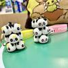 Adorable Silicone Panda Keychain Cute Stacking Animal Car Key Ring Cartoon Bag Charm