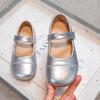 Girls' leather shoes, new spring model, children's shoes with soft soles, princess shoes for girls, trendy and stylish single shoes for spring and