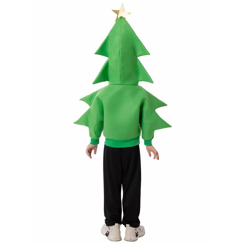 Kids Christmas Tree Cosplay Costume, Children’s Party Activity Dress-Up Outfit