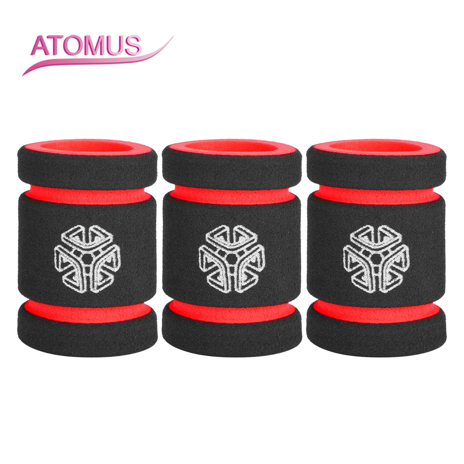 

ATOMUS 3 шт., пенопластовая ручка для татуировки, ручка для татуировки, нескользящая крышка, ручка для татуировки красный