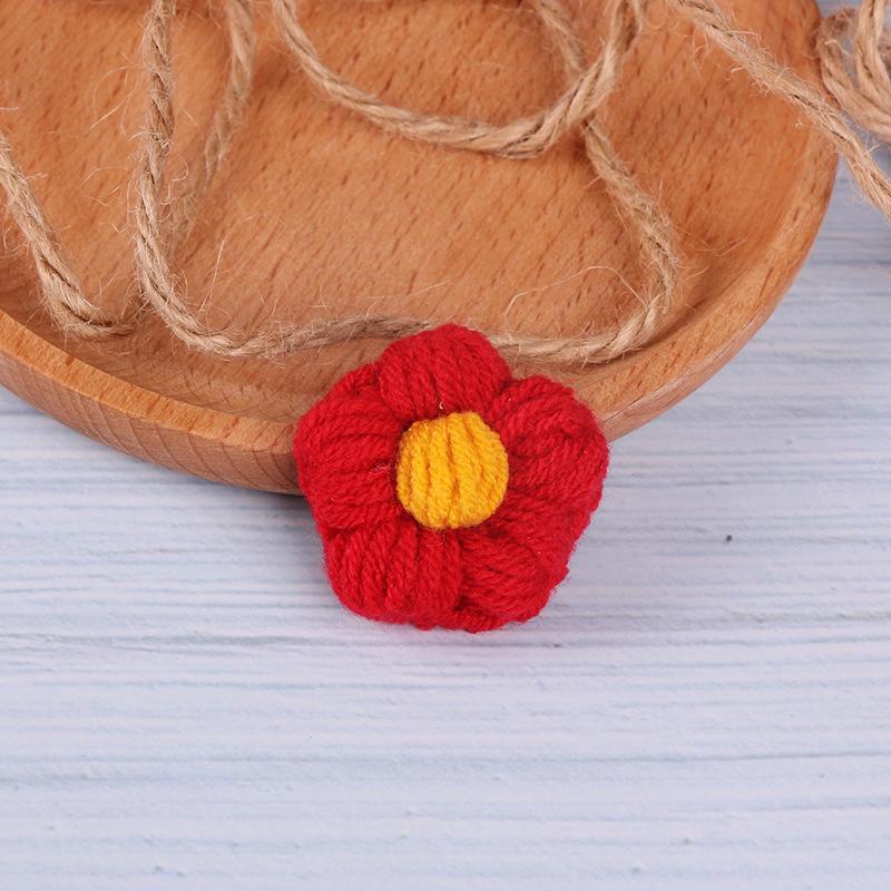 Charming Crochet Fruit Keychain: Persimmon & Strawberry Wool Pendants