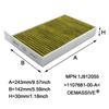 Set Car Pollen Cabin Air Filter Activated Carbon 1107681-00-C For Tesla Model 3 Model Y 2017 2018 2019 2020 2021 2022 2023 2024