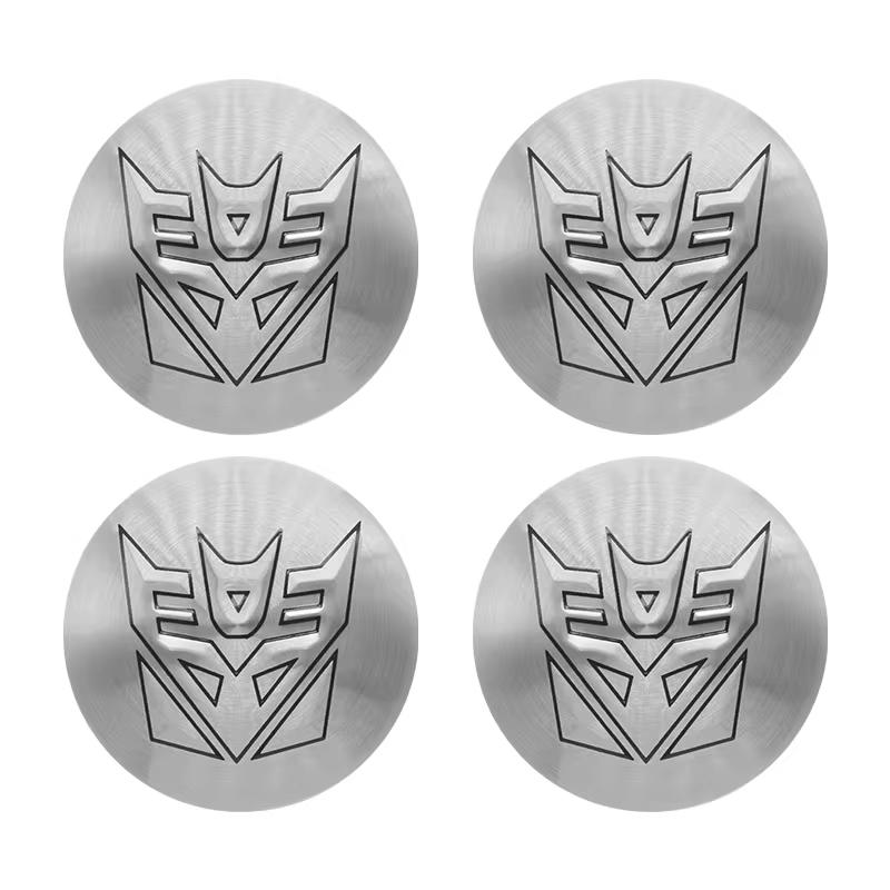 4PCS 56MM 56MM 60MM Autobot Emblem Car Wheel Center Cap Hubs Cover Transformers Badge Auto Styling Accessories
