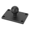 1 Inch Ball Mount Universal Aluminum Alloy AMPS Square Plate with AMPS Hole for RAM Mounts B Size Ball Double Socket