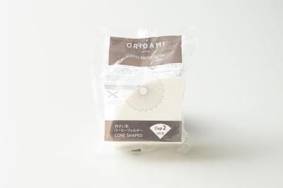 KI ORIGAMI Abaca Coffee Filters, 2-Cup Capacity, 100 Filters, Cone Shape, Made In Japan