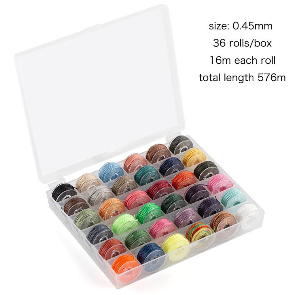 Polyester Waxed Thread 25/36 Colors Bracelet Thread Bookbinding Thread Handmade Materials Waxed Strings for Jewelry