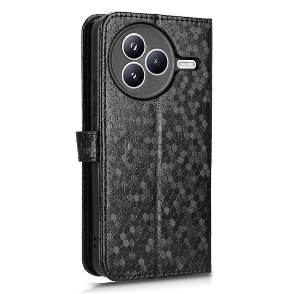 For Xiaomi Civi 5 Pro 5G Wallet Case Dot Pattern Imprint PU Leather Phone Cover with Wrist Strap