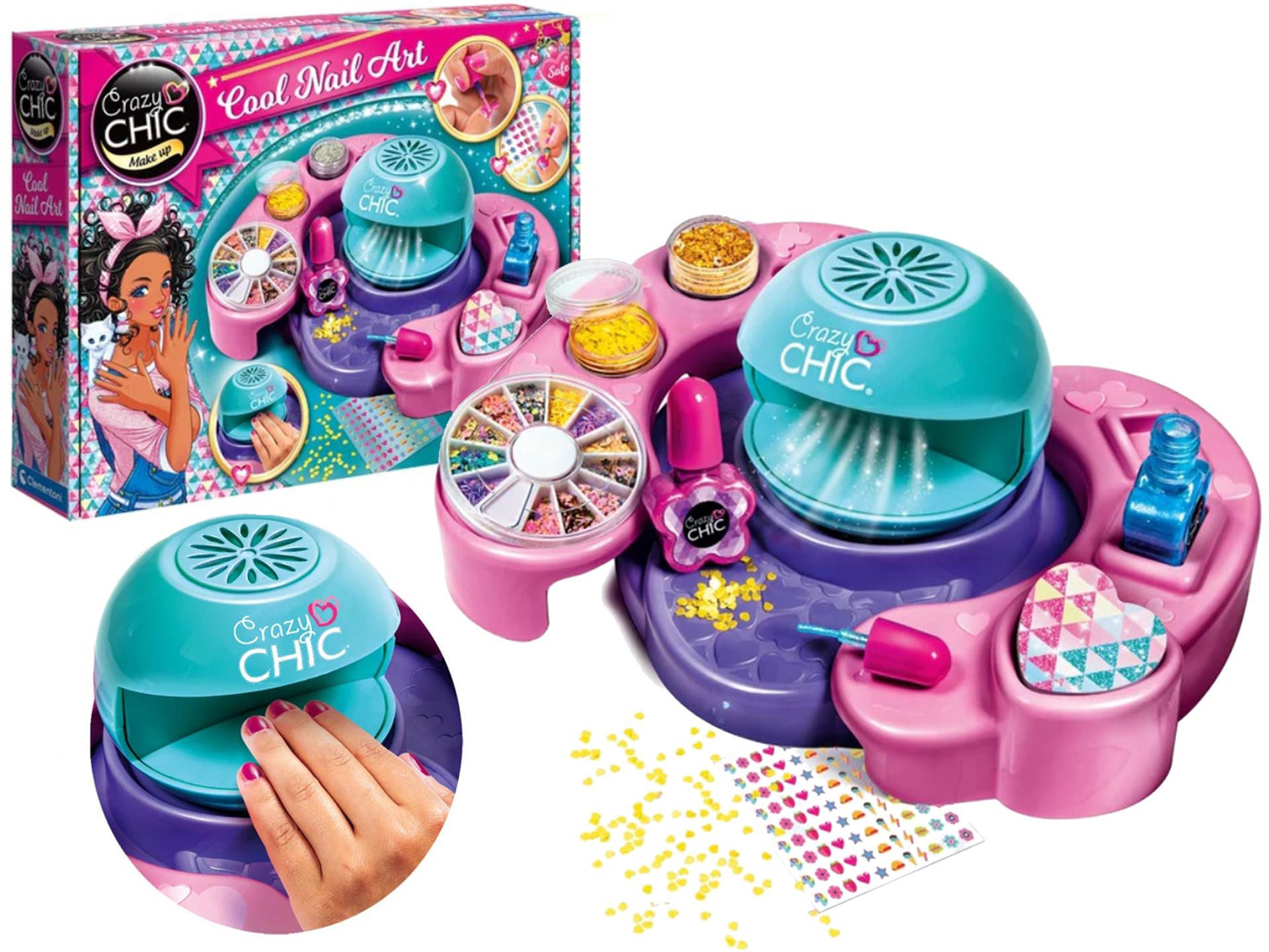Clementoni Crazy chic cool nails Manicure Dekorowanie