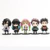 5 Stück Anime Demon Slayer Kamado Tanjirou Q Version Tomioka Giyuu Kyoujurou Sitzendes Modell Muichirou Kanroji Spielzeug Actionfigur