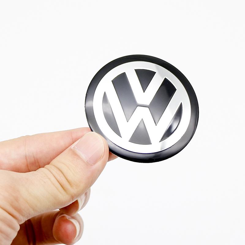 2026 Hot For VOLKSWAGEN VW 4Pcs 56/60/65/70/75/80/90/100/120mm 3D Car Wheel Stickers Center Hub Cap Emblem Badge Decal For VW GT