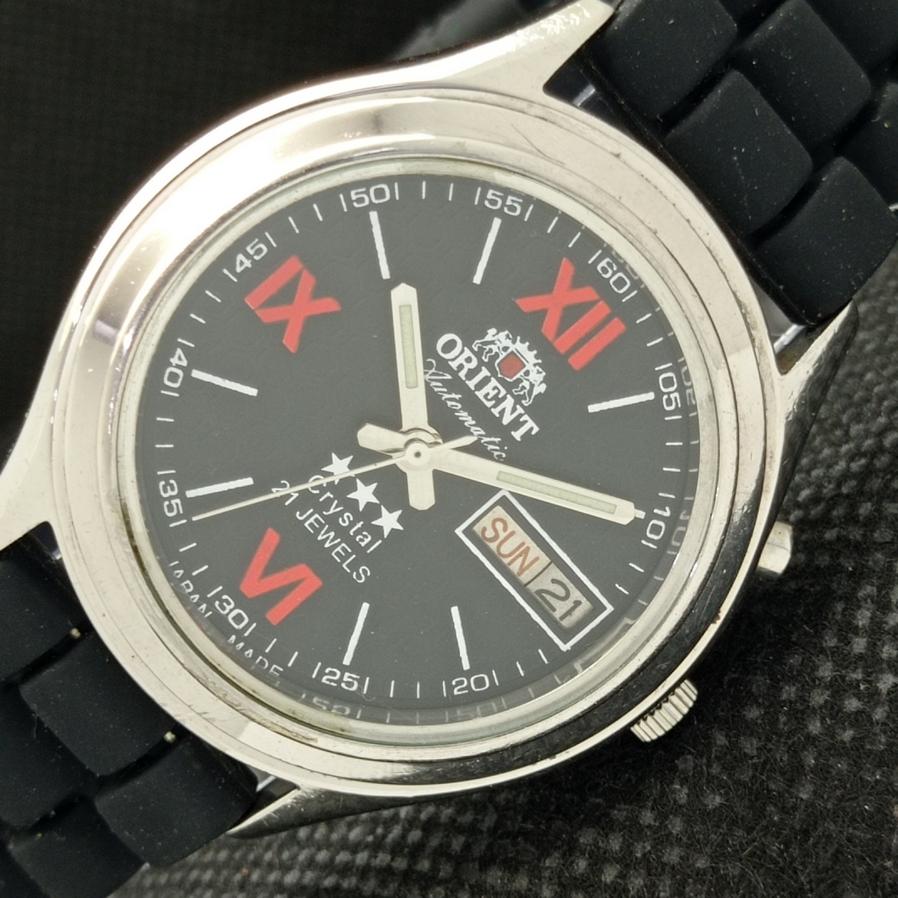 

Б/у оригинальные мужские часы ORIENT CRYSTAL AUTO MENS СТАРЫЕ ЯПОНСКИЕ ЧАСЫ С ЧЕРНЫМ ЦИФЕРБЛАТОМ a425235-2 R1024b-a425235