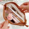 Adorable Small Bear Mesh Pen Bag With Design For Kids And Students