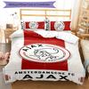 3pcs AFC Ajax pattern bedding set duvet cover set includes duvet cover &pillowcases,perfect all season bedroom decoration&gift