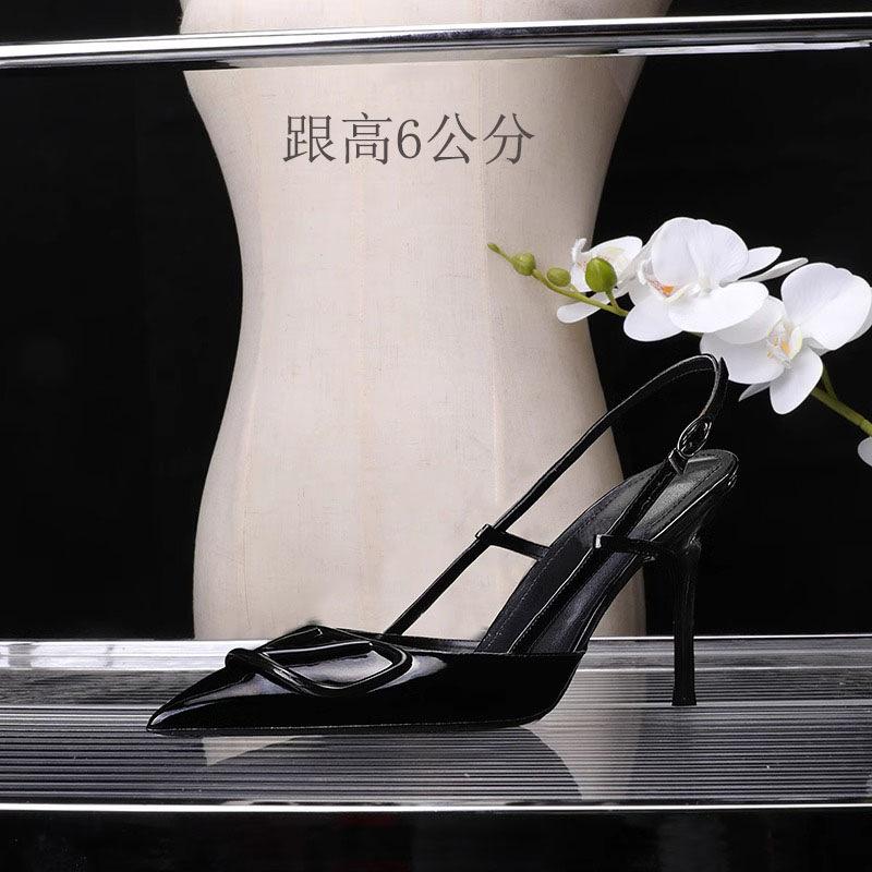 High heels women's French spring and summer light mouth wedding shoes fashion 2025 nude small fragrance versatile stiletto pointed head bag head