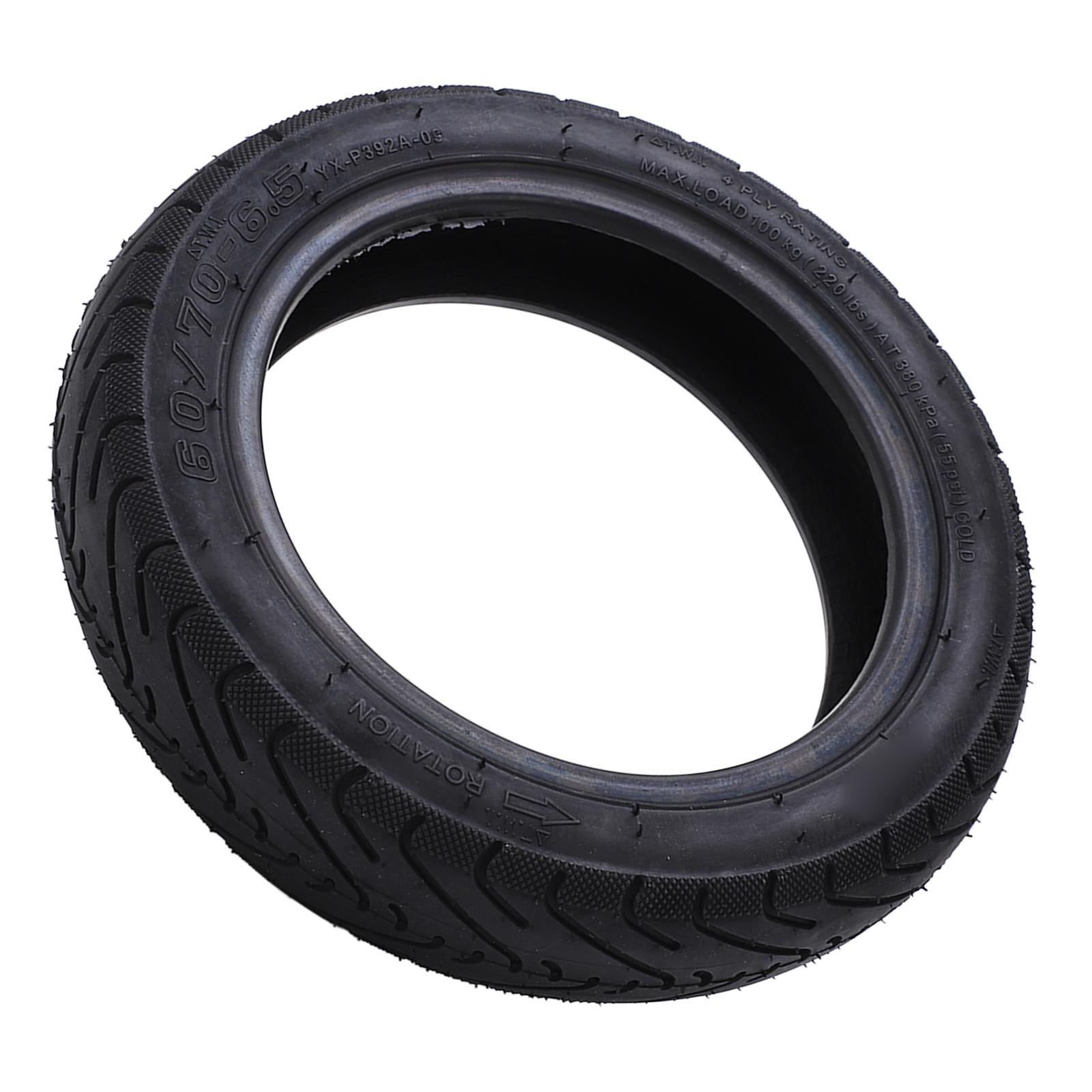 10 Inch Electric Scooter Tubeless Tire 60/70 6.5 Electric Scooter Rubber Tire Replacement MAX G30 Yellow Line
