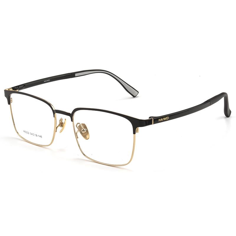 YIMARUILI Fashion Men's Optical Prescription Glasses Square Blue Light Blocking Anti-UV Myopia Hyperopia Progressive Eyeglasses