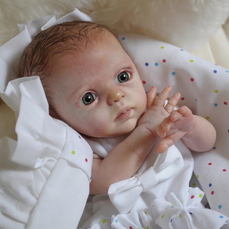 10Inch Mini Reborn Doll Kit Nessa  Handy Doll Parts with Body Fresh Color